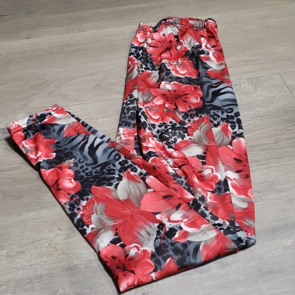 sexsy fashion Pants - Sexsy Fashion Leggings -Large - Red/Black/Gray